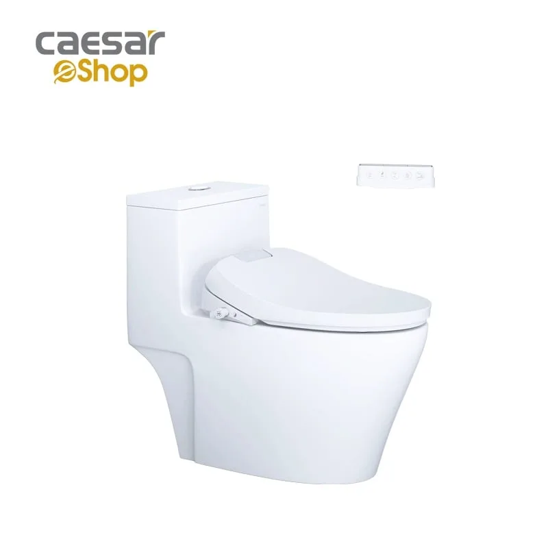 Bàn Cầu một khối kết hợp với nắp điện tử - C1356F + TAF610H Caesar — ảnh sản phẩm 1