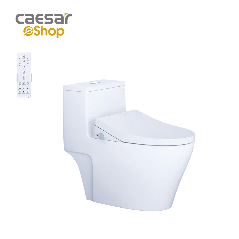 Bàn Cầu một khối kết hợp với nắp điện tử - C1356F + TAF512H Caesar — ảnh sản phẩm 1