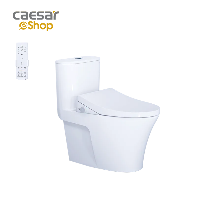 Bàn Cầu Một Khối kết hợp nắp điện tử - C1395F - TAF512H Caesar — ảnh sản phẩm 1