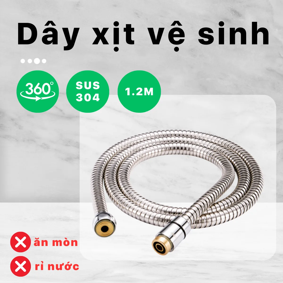 ESHOP_Dây xịt vệ sinh 1.2M Caesar — ảnh sản phẩm 1