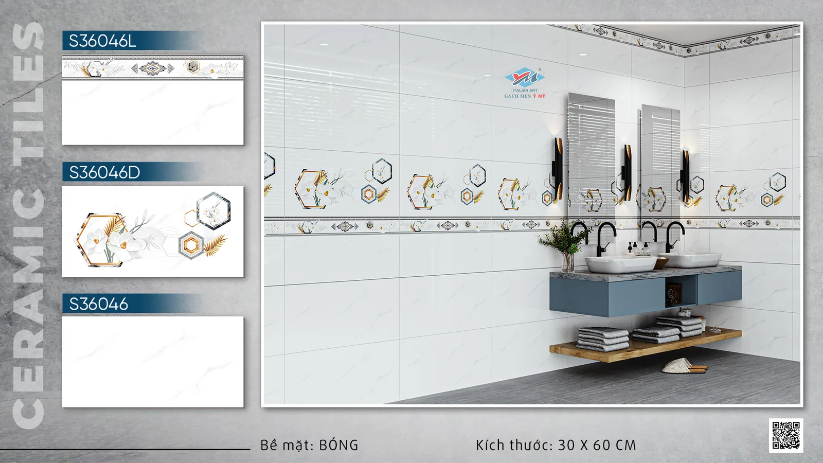 Gạch Ý Mỹ S36046D