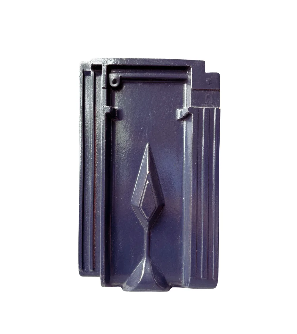 Ngói Gốm Mỹ 22TL MEN BÓNG XANH TÍM THAN — ảnh sản phẩm 1