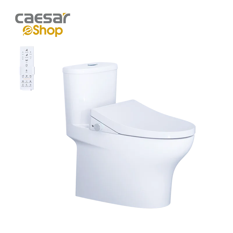 Bàn Cầu Một Khối kết hợp nắp điện tử - C1394F - TAF512H Caesar — ảnh sản phẩm 1