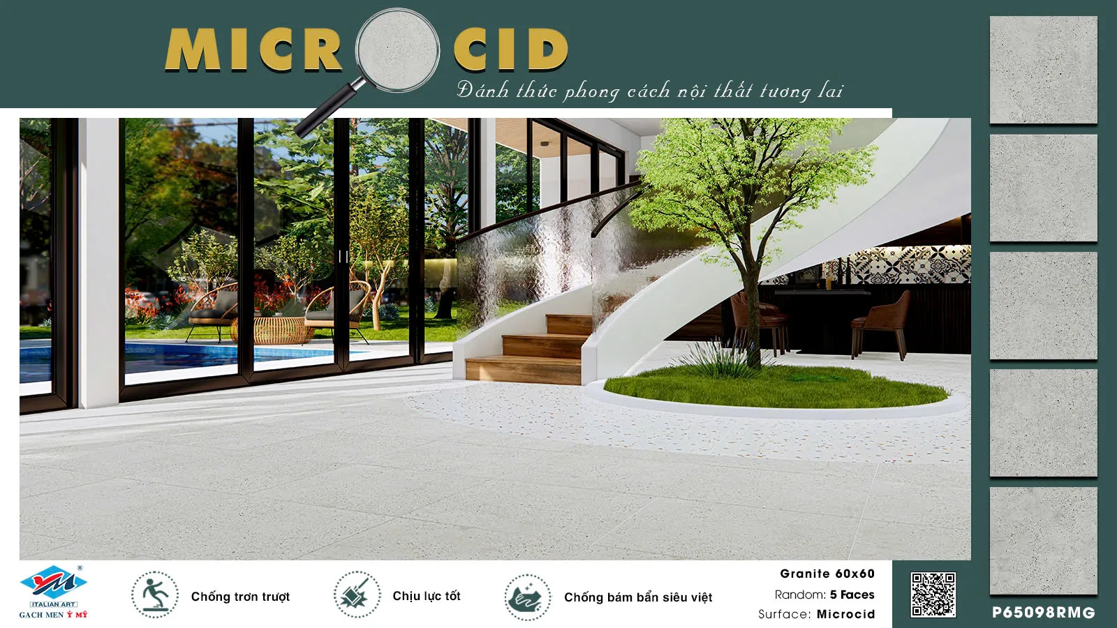 Gạch Ý Mỹ P65098RMG