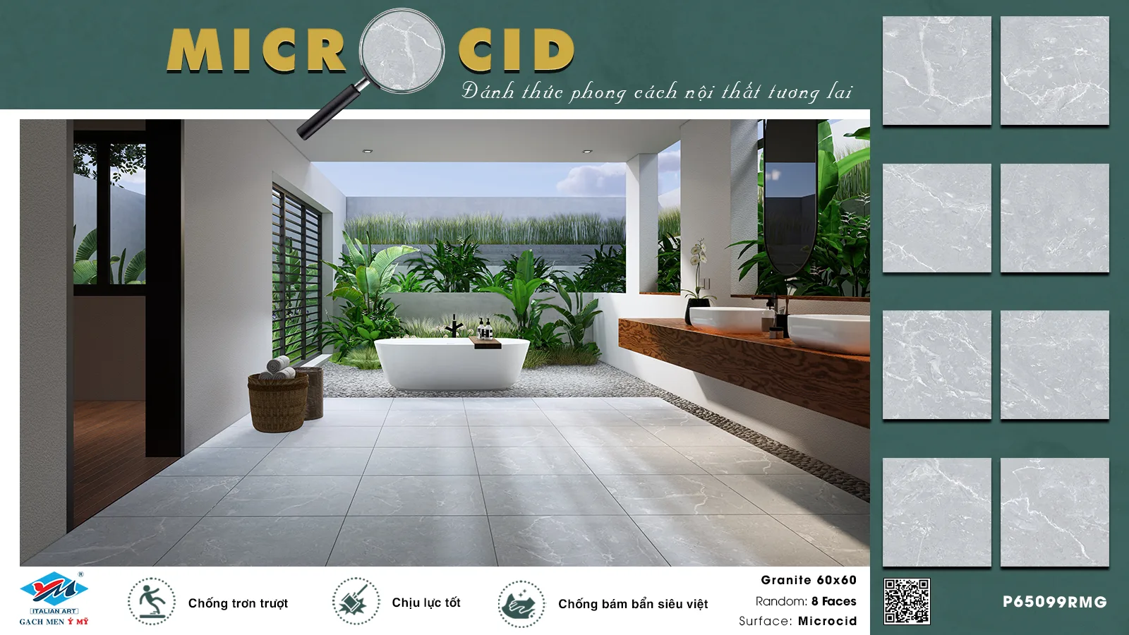 Gạch Ý Mỹ P65099RMG
