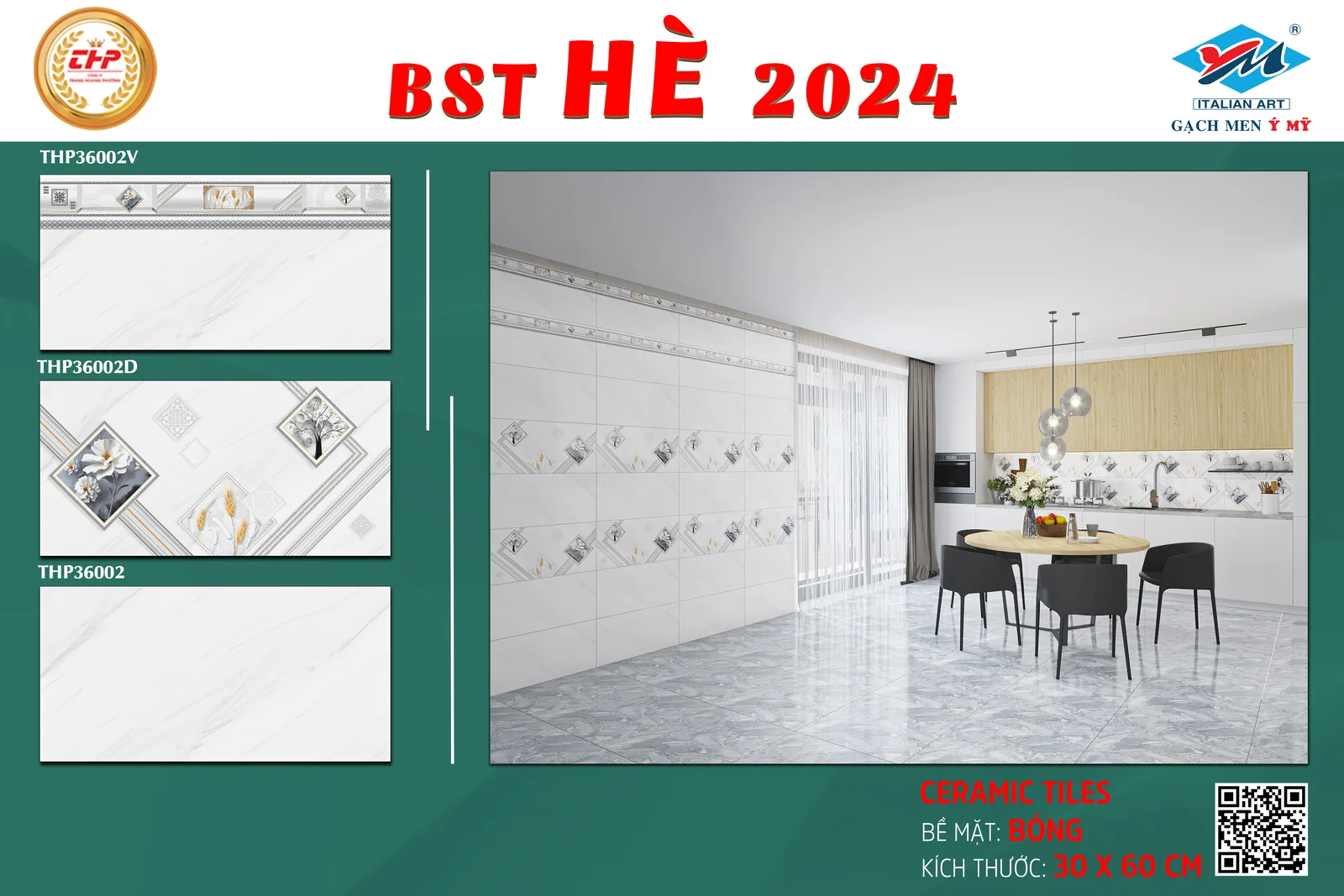 Gạch Ý Mỹ THP36002V