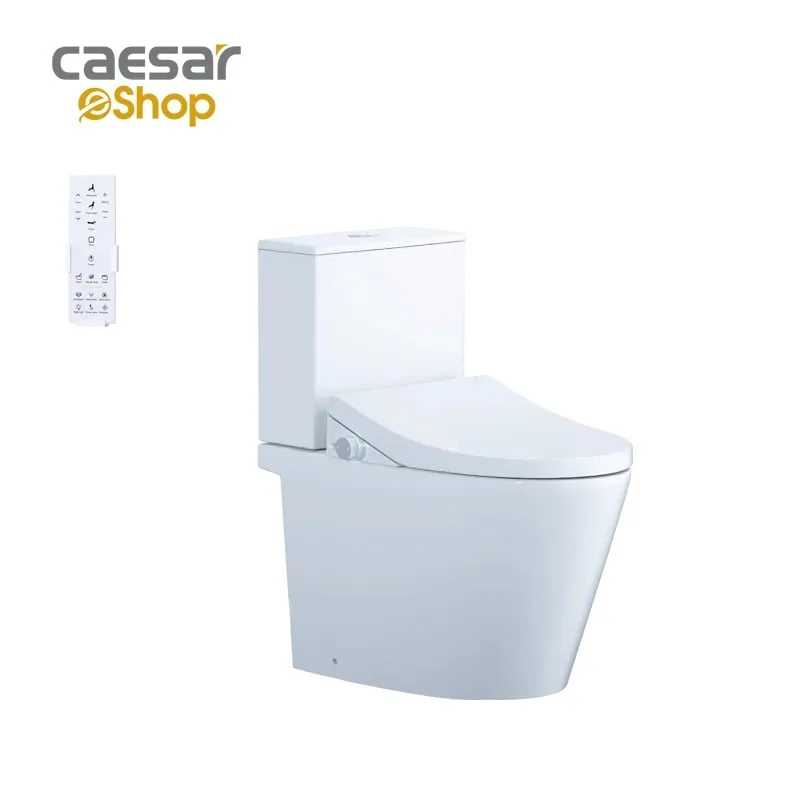 Bàn Cầu hai khối kết hợp nắp điện tử - CD1342 - TAF512H Caesar — ảnh sản phẩm 1